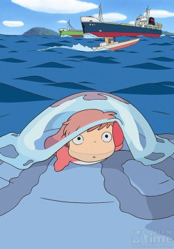 Постер Рыбка Поньо на утесе / Ponyo on the Cliff by the Sea